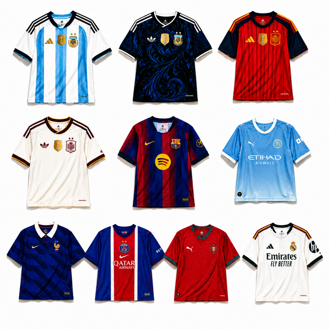 Camisetas de fútbol temporada 26/27